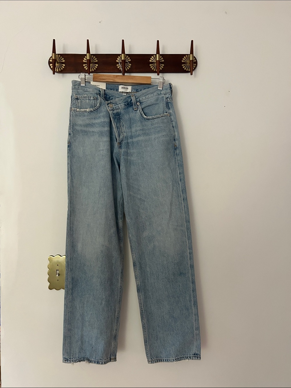 Agolde Women's Boot Cut Jeans in Light Blue